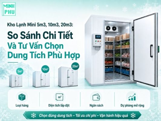 Kho Lạnh Mini 5m3, 10m3, 20m3: So Sánh Chi Tiết Và Tư Vấn Chọn Dung Tích Phù Hợp