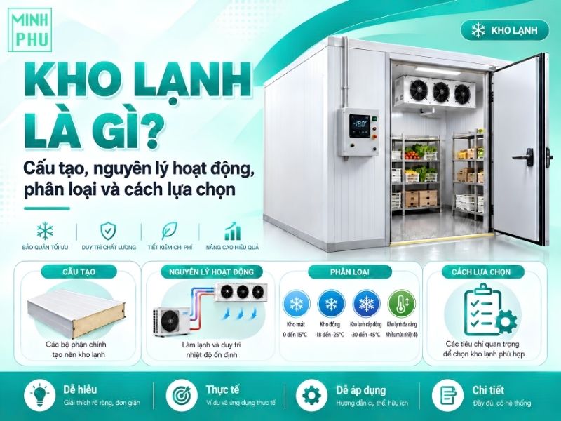 Kho lạnh là gì? Cấu tạo, nguyên lý hoạt động, phân loại và cách lựa chọn