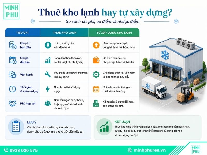 Thuê kho lạnh hay tự xây dựng?