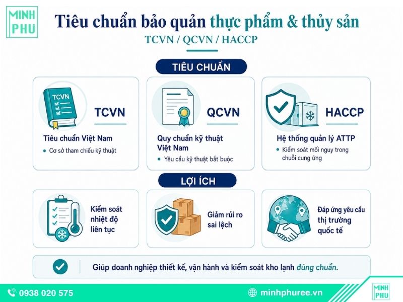 Tiêu chuẩn bảo quản thực phẩm và thủy sản