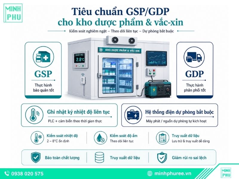 Tiêu chuẩn GSP/GDP cho kho dược phẩm và vắc-xin
